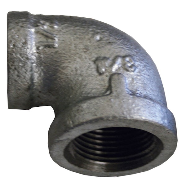 2in. x 1in. Galvanized Iron 90Deg. Reducing Elbow, Banded